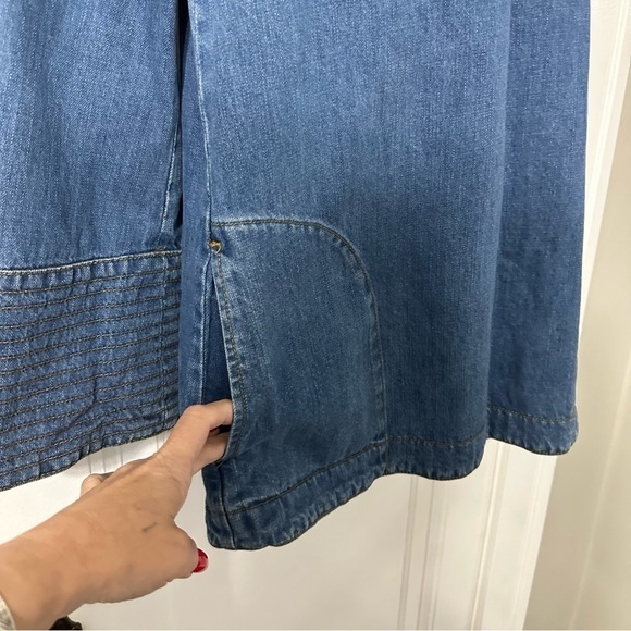 Free People Dreaming Of Denim Hendrix Tunic Oversized xs - Picture 5 of 10